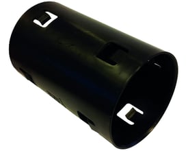 GreenMax PP-samlemuffe til 80/71,5 mm vandings- og luftningsrør, set fra siden på hvid baggrund.