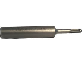 Elit jordspydsadapter DHSDSPLUS58 i metal, vist vandret fra siden med SDS-tilslutningen synlig til højre.