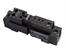Schneider Electric RPM2 sokkel til relæer med skrueterminaler, sort plastkonstruktion, Ith=16A.