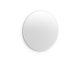 Rundt Svedbergs Hov-spejl med integreret LED-belysning og diameter på 90 cm, set forfra.