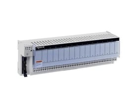 Schneider Electric TSX Interface 16O/5A modul med skrueforbindelser, designet til forenklet kabelføring i automationssystemer.