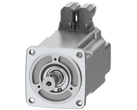 Siemens SIMOTICS S-1FK2 HD servomotor med 3,2 Nm moment og IP64 beskyttelse, vist på hvid baggrund.