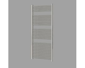 Norm håndklæderadiator i krom med 1500x600 mm dimensioner og lige rør, perfekt til centralvarme.