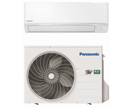 Panasonic CZ35ZKE luft/luft varmepumpe, komplet kit med hvid indedel og hvid udedel med ventilator.