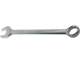 Tecos ringgaffelnøgle TCW-25 til 25 mm, lavet af Chrom Vanadium stål med blankpoleret hoved og silkemat overflade.