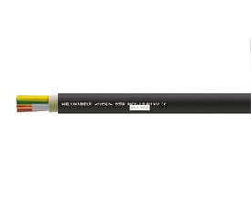 NYY-J Black 5 G 185 SM MM² energi- og styrekabel med fem indre ledere i sort yderkappe med trykte detaljer og hvid baggrund.