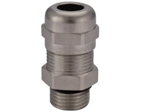 Wexøe messing forskruning med M16x1.5 gevind og IP68 tæthed til kabler 5-10mm.