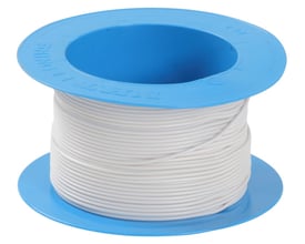 Nexans H07V2-K PVT90 koblingsledning på rulle, 1x2,5 mm², hvid PVC-isolering, CPR klasse Eca.
