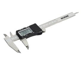 Ironside digital skydelære med LCD-display, måleskala og kæber til præcisionsmåling, måleområde 0-300 mm.