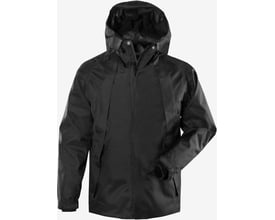 Kansas Green skaljakke 4922 GRS i sort, str. XS, fremstillet af genanvendt polyester og er vind- og vandtæt.