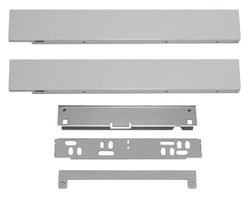 Vaillant distanceramme til ecoTEC Pro gaskedel, vist som adskilte metaldele på hvid baggrund.