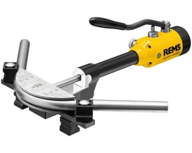Nærbillede af Rems Hydro-Swing INOX rørbukkeren med et 22mm bukkesegment monteret, demonstrerer præcis rørformning.