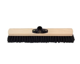 Roliba skolekost med 400 mm bredde og sorte børster, monteret med en sort socket til skaft.