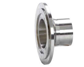 Siemens MAG 1100 F svejsefitting i rustfrit stål AISI 316L med flad pakning, DN 63.5, ISO 2037 standard.