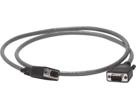 Schneider Electric kommunikationsledning med RJ45-stik i hver ende, 1,3 meter lang, grå kabel.