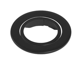 Ledvance Spot Combo ring fix rund i sort akryl, en rund udskiftningsramme til Spot Combo Fix systemet.