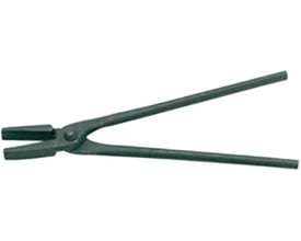 Gedore smedetang med 8 mm flade kæber og 400 mm lang, mørkegrå og isoleret på hvid baggrund.