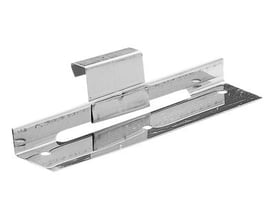 Rustfri glidehæfte i lang model med en bredde på 70 mm og 25 mm falsehøjde, 500 stk.