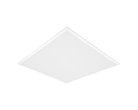 Ledvance BIOLUX HCL panel 60x60 med 4400 lumen og 40W, hvid ramme med lysdiffuserende overflade på hvid baggrund.