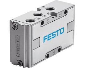 Festo pneumatik 5/2 ventil VL-5-1/4-B i metal med blå Festo logo på siden og nummererede porte.