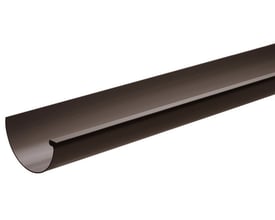 Plastmo plast tagrende nr. 12 i grafitfarve, 140 mm bred og 83 mm høj, med en glat overflade.