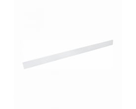 SpectrumLED-profil til LED-strips på 2 meter i hvid PC-plast, vist skråt som en lang, smal skinne.