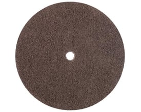 Tyrolit vlies-afgratningsskive 152x6mm med centerhul, ideel til svært tilgængelige områder og overfladebehandling.