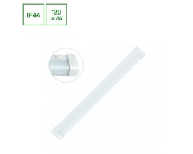 SpectrumLED Aquatica 15W LED væglampe i hvid PC med IP44-klassificering og 120 lm/W.