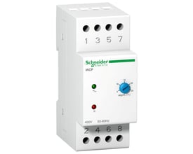 Schneider Electric iRCP fasekontrolrelæ til 3-fasede kredsløb med 1 OC, 8A og 400V.
