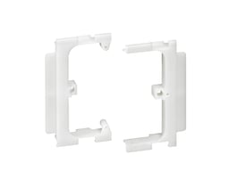 Legrand Stander-uni support, fleksibel, hvid plast, designet til Mosaic produkter og 80mm standerlåg.