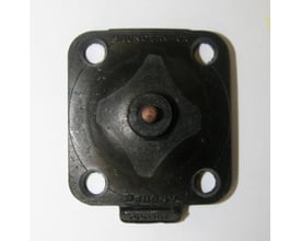 Saunders membran butyl 300 løs, DN65 2 1/2" med fire monteringshuller og central prop.