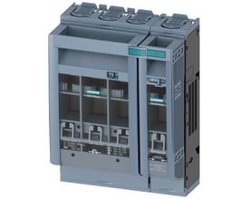 Siemens SENTRON 3NP1 sikringsafbryder, 4-polet, NH00, 160A, model 3NP1134-1CA20, vist forfra med synlige terminaler.