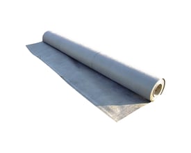 BG Byggros Typar geotekstil SF27 på en rulle, 1,0 x 150 m, 90 g, vist på hvid baggrund.