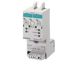 Siemens solid-state relæ 3RF2920-0HA13 til 20A, 110-230V/24VAC/DC, med frontkontrol og skrueterminaler.