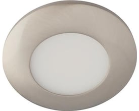 Alina G2 LED-indbygningsspot på 3,2 W i mat hvid, set forfra med rund kant og hvidt lysfelt.