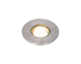 Ansell Lighting Turlock 95 nedgravningsspot i rustfrit stål med 20 graders lysspredning, 4W, 300lm, IP67 og IK10 klassificering.