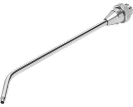 Festo blæsedyse LPZ-RB-150-B i forniklet messing, med M12x1.25 pneumatisk tilslutning og bøjet mundstykke.