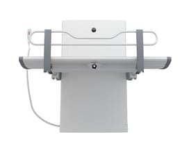 Pressalit SCT 3000 bruseleje i antracit, elektrisk højderegulérbart med støttegreb, 1410 x 1057 mm.