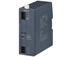 Siemens Sitop PSU4200 strømforsyning med 24V DC/5A udgang og indikator for DC OK.