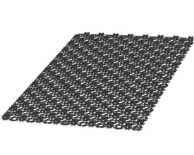 Isoleret Roth QuickTemp ClimaComfort systemplade til 16mm rør, vist fra siden med dens struktur og monteringsknapper.
