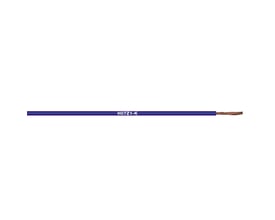 Lapp H07Z1-K 1x10 GY installationskabel med 10mm2 kobberleder og blå yderkappe, vist på hvid baggrund.