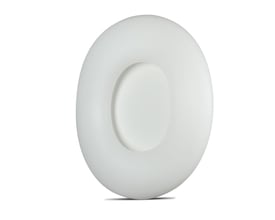 V-TAC 460x100mm VT-7462 designer pendel i hvid plast med en rund, åben midte.