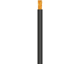 Svejsekabel type H01N2-D med en lederdimension på 120 mm² og en sort yderkappe af elastomergummi, opviklet på en tromle.