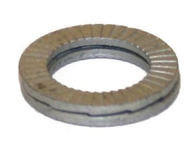 Heico-Lock låseskive M20 til 20mm bolt, fremstillet af hærdet stål med Delta protekt overflade.