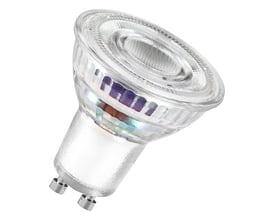 Ledvance LED PAR16 lyskilde med GU10 fatning, lavet af klart glas med en spredningsvinkel på 36 grader.