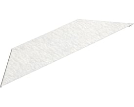 Låg til T-afgrening fra Schneider Electric i Zinc+, 600x1mm, vist med tekstur og hvid baggrund.