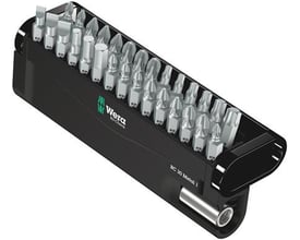 Wera Bit-Check 30 Metal 1 sort opbevaringsboks med 30 bits og universalholder.