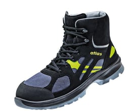 Atlas sikkerhedsstøvle GTX 8205 XP i sort med gule detaljer og størrelse 42, fremstillet i CORDURA med GORE-TEX.
