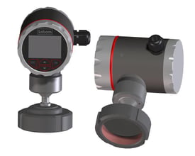 Siemens Pascal CI4 standard transmitter med 0-40 bar trykmåling, viser display, knapper og M12 stik.