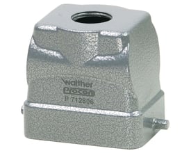 Procon stikhus B6 i pulverlakeret aluminium med en langsgående låsebøjle og M20 forskruning.